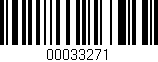 Código de barras (EAN, GTIN, SKU, ISBN): '00033271'