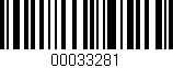 Código de barras (EAN, GTIN, SKU, ISBN): '00033281'