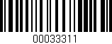 Código de barras (EAN, GTIN, SKU, ISBN): '00033311'