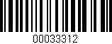 Código de barras (EAN, GTIN, SKU, ISBN): '00033312'