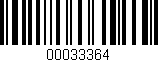 Código de barras (EAN, GTIN, SKU, ISBN): '00033364'