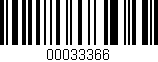 Código de barras (EAN, GTIN, SKU, ISBN): '00033366'