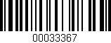 Código de barras (EAN, GTIN, SKU, ISBN): '00033367'