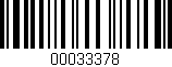 Código de barras (EAN, GTIN, SKU, ISBN): '00033378'