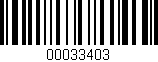 Código de barras (EAN, GTIN, SKU, ISBN): '00033403'