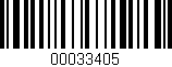Código de barras (EAN, GTIN, SKU, ISBN): '00033405'