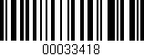 Código de barras (EAN, GTIN, SKU, ISBN): '00033418'