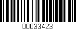 Código de barras (EAN, GTIN, SKU, ISBN): '00033423'