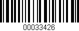 Código de barras (EAN, GTIN, SKU, ISBN): '00033426'