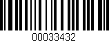 Código de barras (EAN, GTIN, SKU, ISBN): '00033432'