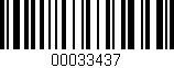 Código de barras (EAN, GTIN, SKU, ISBN): '00033437'