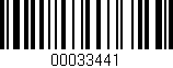 Código de barras (EAN, GTIN, SKU, ISBN): '00033441'