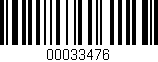 Código de barras (EAN, GTIN, SKU, ISBN): '00033476'