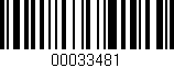 Código de barras (EAN, GTIN, SKU, ISBN): '00033481'