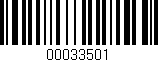 Código de barras (EAN, GTIN, SKU, ISBN): '00033501'