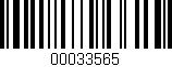 Código de barras (EAN, GTIN, SKU, ISBN): '00033565'