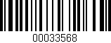 Código de barras (EAN, GTIN, SKU, ISBN): '00033568'