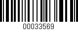 Código de barras (EAN, GTIN, SKU, ISBN): '00033569'