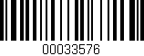 Código de barras (EAN, GTIN, SKU, ISBN): '00033576'