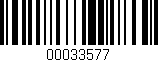 Código de barras (EAN, GTIN, SKU, ISBN): '00033577'