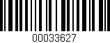 Código de barras (EAN, GTIN, SKU, ISBN): '00033627'