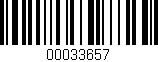 Código de barras (EAN, GTIN, SKU, ISBN): '00033657'