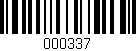 Código de barras (EAN, GTIN, SKU, ISBN): '000337'