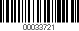 Código de barras (EAN, GTIN, SKU, ISBN): '00033721'