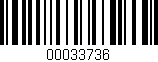 Código de barras (EAN, GTIN, SKU, ISBN): '00033736'