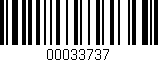 Código de barras (EAN, GTIN, SKU, ISBN): '00033737'