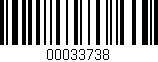 Código de barras (EAN, GTIN, SKU, ISBN): '00033738'