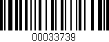 Código de barras (EAN, GTIN, SKU, ISBN): '00033739'