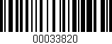 Código de barras (EAN, GTIN, SKU, ISBN): '00033820'