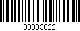 Código de barras (EAN, GTIN, SKU, ISBN): '00033822'