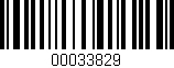 Código de barras (EAN, GTIN, SKU, ISBN): '00033829'