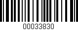 Código de barras (EAN, GTIN, SKU, ISBN): '00033830'