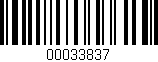 Código de barras (EAN, GTIN, SKU, ISBN): '00033837'