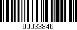 Código de barras (EAN, GTIN, SKU, ISBN): '00033846'