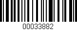 Código de barras (EAN, GTIN, SKU, ISBN): '00033882'