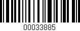 Código de barras (EAN, GTIN, SKU, ISBN): '00033885'