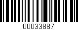 Código de barras (EAN, GTIN, SKU, ISBN): '00033887'