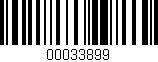 Código de barras (EAN, GTIN, SKU, ISBN): '00033899'