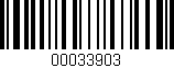 Código de barras (EAN, GTIN, SKU, ISBN): '00033903'