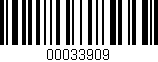 Código de barras (EAN, GTIN, SKU, ISBN): '00033909'