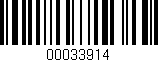 Código de barras (EAN, GTIN, SKU, ISBN): '00033914'
