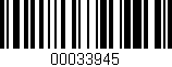Código de barras (EAN, GTIN, SKU, ISBN): '00033945'