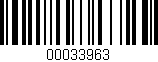 Código de barras (EAN, GTIN, SKU, ISBN): '00033963'
