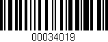 Código de barras (EAN, GTIN, SKU, ISBN): '00034019'