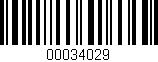 Código de barras (EAN, GTIN, SKU, ISBN): '00034029'