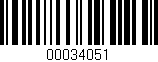 Código de barras (EAN, GTIN, SKU, ISBN): '00034051'